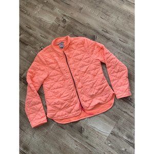 Avalanche Soft Full Zip Relaxed Fit Easton Quilted Jacket Peach Womens Size L